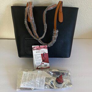 Porto Vino Bella Vita Womens Black Shoulder Wine Bag New - Holds 2 750ml - 1.5L